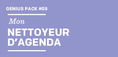 Mon NETTOYEUR D'AGENDA
